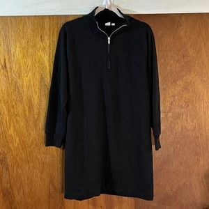 GAP Sweatshirt Dress in Black Sz S